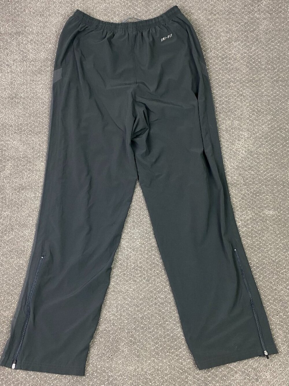Vintage Y2k Nike Dri-Fit Track Pants Mens Large Anthracite Gray Zip 373969-061
